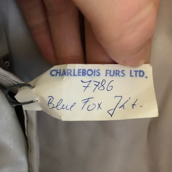 Vintage Blue Fur Fox Coat - Picture 3 of 6